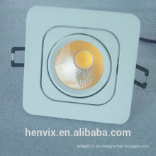 Gimbal rectangular blanco cálido led downlight ce